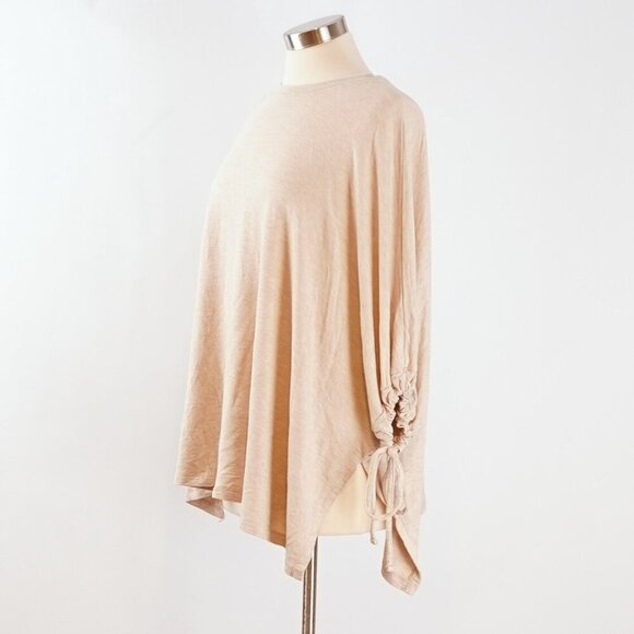 Motherhood Maternity Nursing Poncho Sweatshirt - Oatmeal - One Size - Picture 2 of 6